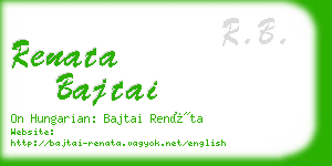 renata bajtai business card